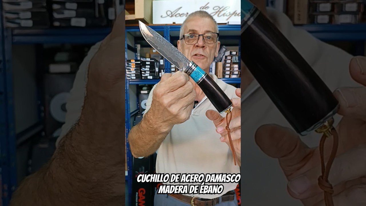 Damaststahl Holz-/Harzmesser