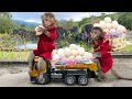Smart Bim Bim harvests eggs to make boiled eggs for baby monkey Obi