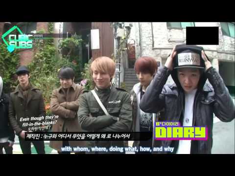 [CUBICSUBS] 121204 MTV BTOB B+Diary Ep 1 [1/3]