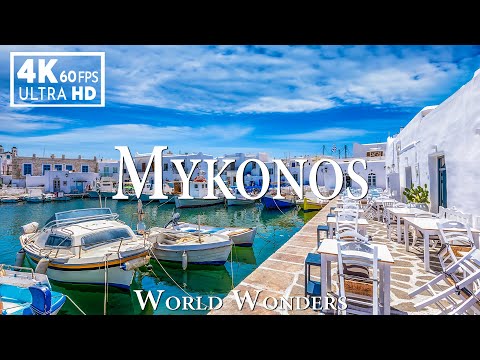 FLYING OVER GREECE (4K UHD) - Relaxing Music With Beautiful Nature - 4K Video Ultra HD #1Mykonos