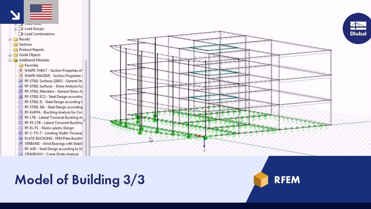 Dlubal RFEM - Model of Building 3/3