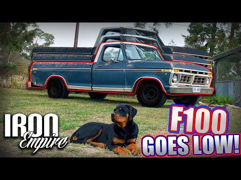 Iron Empire EP 56 - My F100 goes low! (Project Daily) DJM Lowering kit install