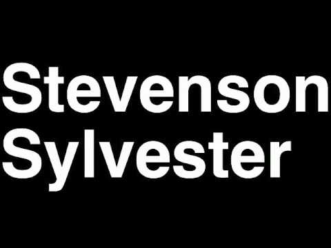 How to Pronounce Stevenson Sylvester Pittsburgh Steelers NFL Football Touchdown TD Tackle Yard Run