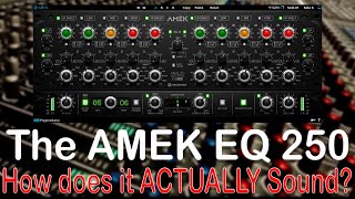 Video thumbnail for Plugin Alliance Amek EQ 250! How does it actually sound when mixing and mastering? by The Crates Motel