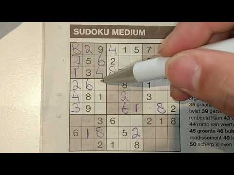 Superior quality this Medium Sudoku puzzle. (with a PDF file) 08-22-2019
