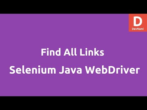 Find All Links using Selenium Java WebDriver