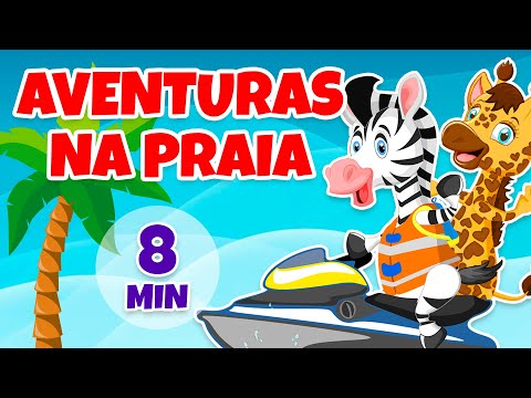 Aventura na Praia - Giramille 8 min | Desenho Animado Musical