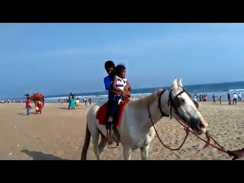 Teja & Praharshita Horse ride || VIZAG Beach 2015