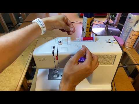 bernette b38 Winding a Bobbin