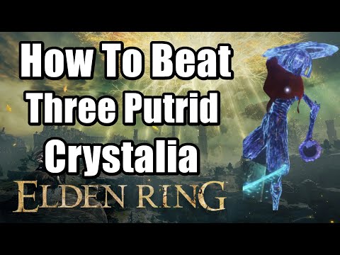 Elden Ring How To Beat Three Putrid Crystalian in Sellia Hideaway