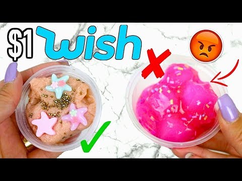 $1 WISH SLIME REVIEW! Is It Worth It?!? Video