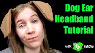 ✅DOG EAR HEADBAND- DIY Halloween Costume Tutorial