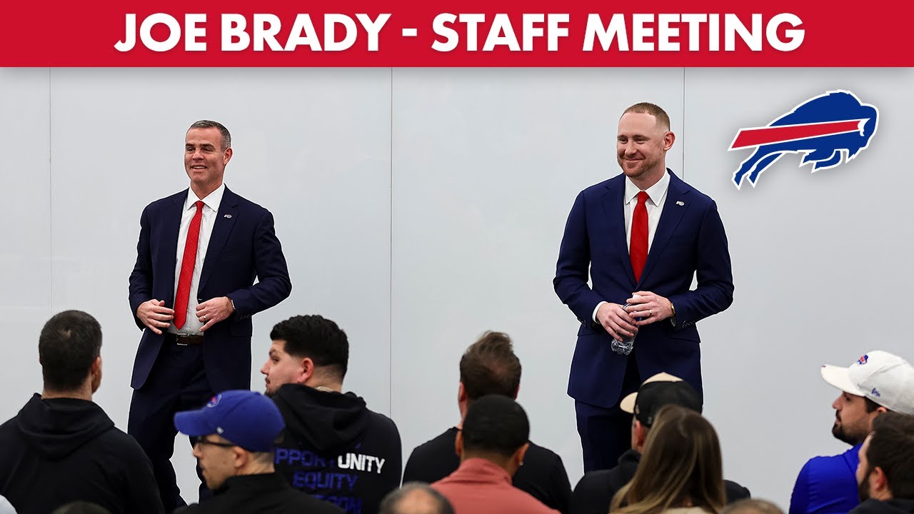Head Coach Joe Brady Addresses The Buffalo Bills Front Office! | Buffalo Bills