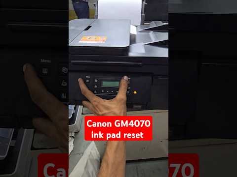 Canon GM4070 printer All-in One Black and white printer ink pad reset  #mobile #reset