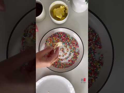 Easy treats for kids - Fairy bread sandwiches #shorts