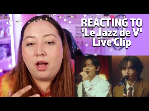 Taehyung’s 'Le Jazz de V' Live Clip REACTION #2023btsfesta #bts #btsreaction #taehyung