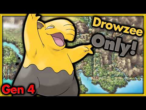 Can I Beat Pokemon Heart Gold with ONLY Drowzee? 🔴 Pokemon Challenges