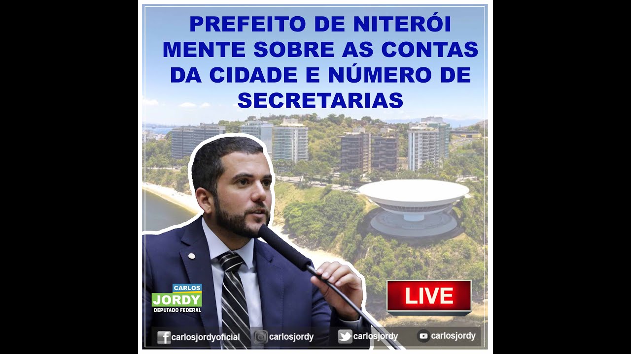 PREFEITO DE NITERÓI MENTE SOBRE AS CONTAS DA CIDADE E NÚMERO DE SECRETARIAS