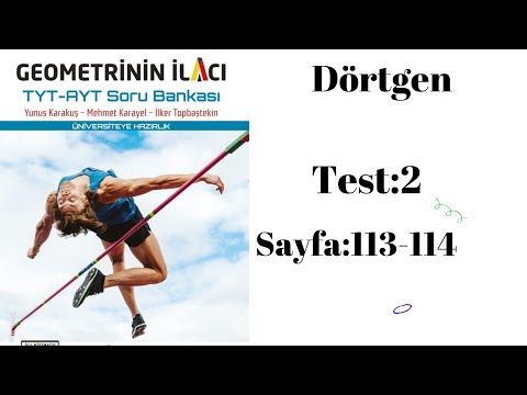 ACİL YAYINLARI GEOMETRİNİN İLACI TYT—AYT SORU BANKASI  dörtgen test:2