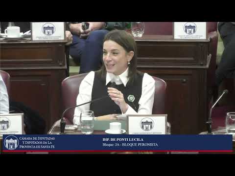 INTERVENCION DIPUTADA DE PONTI LUCILA - SESIÓN ORDINARIA Nº08 -PERIODO ORDINARIO 144º - 21/05/26