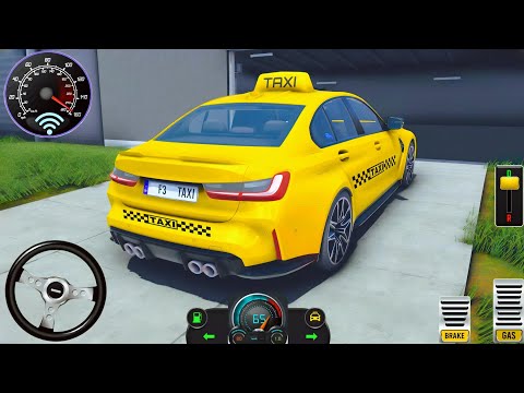 US Taxi Car Driving Simulator - Yellow Luxury SUV Prado Driver 3D - Android Gameplay