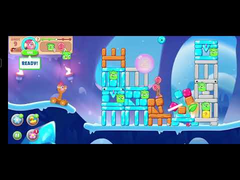 @AngryBirds land 7 angrybird Icy Caverns cross level 1603 V#414 #gameplay #nocopyright #gaming