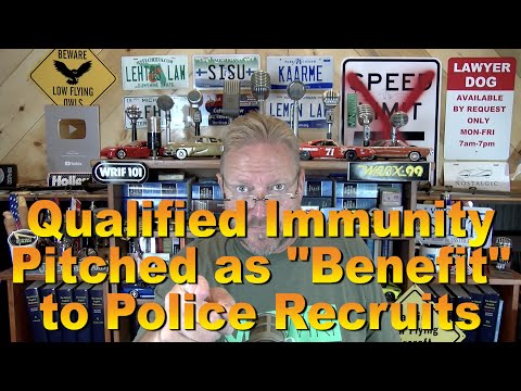 Qualified Immunity Pitched as Job "Benefit" to Police Recruits