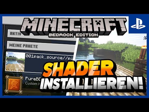 Minecraft PS4 SHADER Tutorial!  🤯 Play with shaders now!  (April Fool's Day)