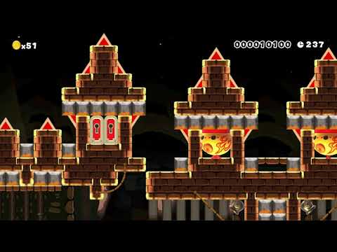 8-gran final Clockwork Castle ⚡️ by NintenU ⚡️ SUPER MARIO MAKER Raw GAMEPLAY