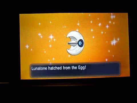 [FIRST ON YT] Pokemon Y - Shiny Lunatone after only 244 eggs via Masuda Method!