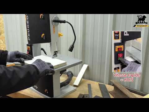 Scie à ruban d’établi bois et métal 710W - hauteur de coupe 80 mm PEUGEOT