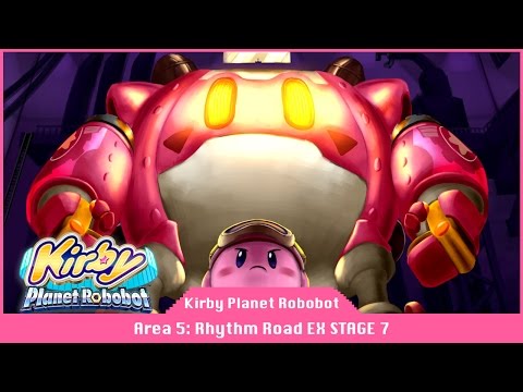 Kirby: Planet Robobot - Part 9 - Area 5 - EX Stage 7 - 100% Code Cube Walkthrough