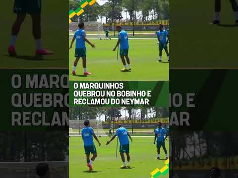 TAVA INDO TUDO BEM ATÉ O MARQUINHOS QUEBRAR O BOBINHO! AINDA FOI RECLAMAR COM O NEYMAR! 🤣🇧🇷 #shorts