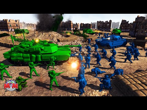 BLUE ARMY MEN Counter-Attack GONE WRONG ! Army Men Of War