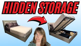 SHA CERLIN Lift Up Storage Bed Review | Modern Upholstered Queen Bed with Hidden Storage