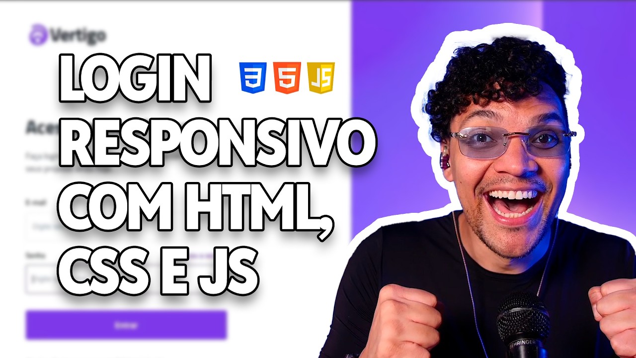 Como criar um formulário de login responsivo do zero (HTML, CSS e JS)