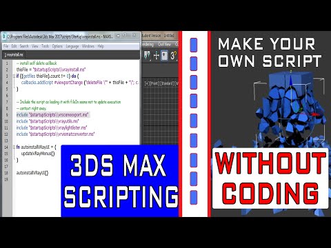 3ds max Scripting || Make your Own Max Script Without Coding || Insert,Run,Modify Script ||