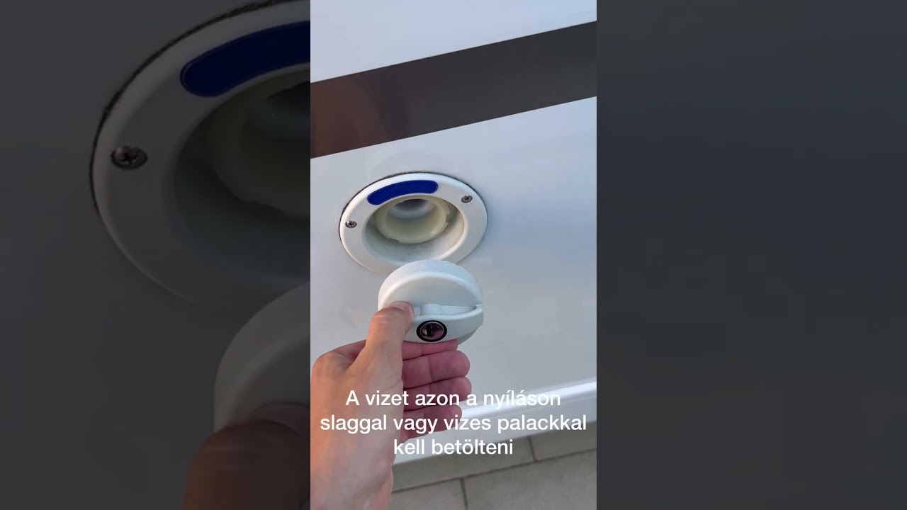Víz betöltés a lakóautóba