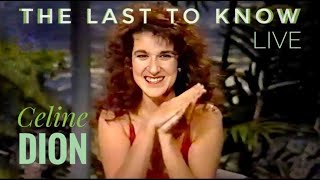 CELINE DION 🎤 The Last To Know 🎶 (Live on The Tonight Show + Interview) 1991