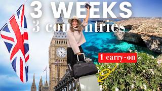 Prep + Pack with Me for 3 Weeks in Europe! (Carry on Only)