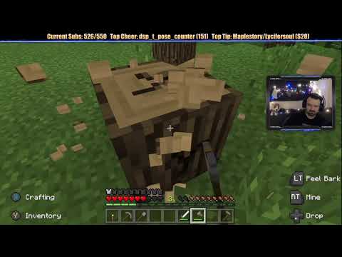 Minecraft  Chill Stream  Dec  12, 2018 pt1   Building a Viewpoint, Clearing the Yard