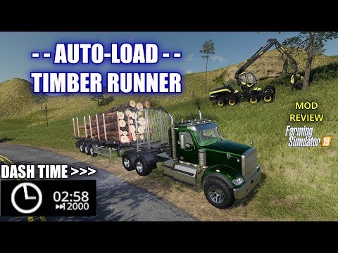 Farming Simulator 19 - Fliegl Auto-Load Timber Runner & Dash Time "Mod Review"
