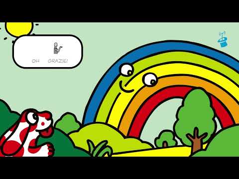 Pimpa e l'arcobaleno scolorito (CAA)