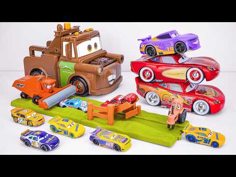 Disney Pixar Cars Unboxing Review | Lightning McQueen | Mattel Disney Pixar Cars Glow Racers Playset