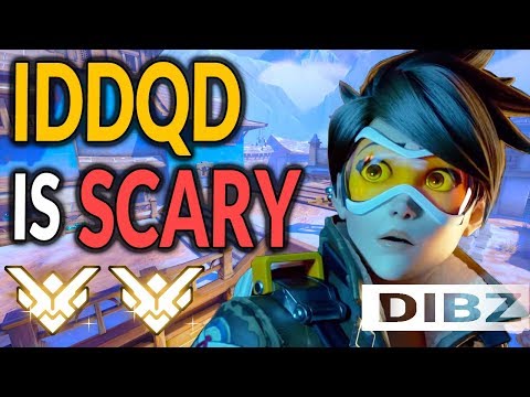 Playing Against IDDQD's INSANE Sixth Sense Play!! | Tracer + Pharah GM Competitive Video