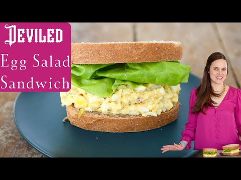 DEVILED EGG SANDWICH RECIPE: The best homemade egg salad sandwich you’ve ever had!