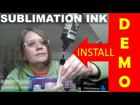 How to Install Sublimation Ink:  With and Without Syringe.  3 Methods of Filling Your Epson Eco Tank
