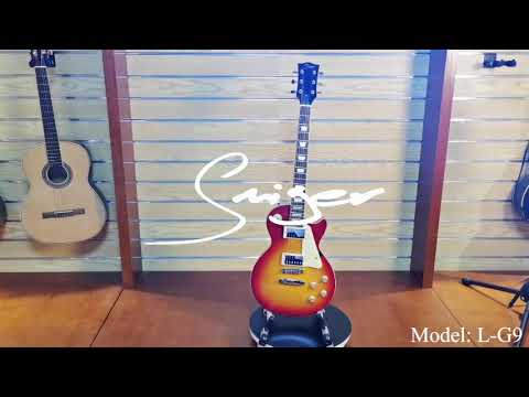 smiger Brand L-G9-P1 LP electric guitar, 6 strings instruments with flamed maple veener 5 colors