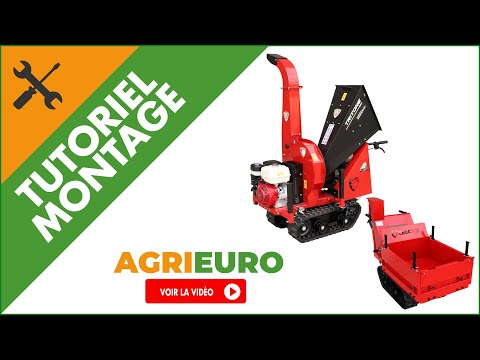 Montage du Broyeur autotracté à chenilles sur brouette Ceccato Olindo Tritone BIG CINGO moteur Honda