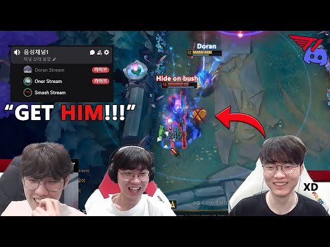 Oner, Doran and Smash All In a Discord Call Trying to Take Faker Down!